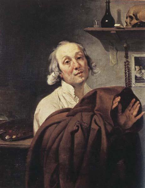 Johann Zoffany Self-Portrait as a Monk oil painting picture
